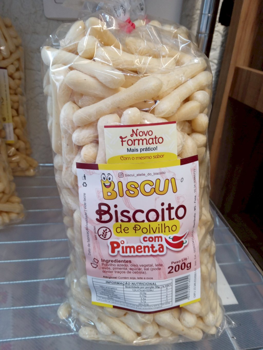 Biscoito de polvilho com pimenta- Biscui