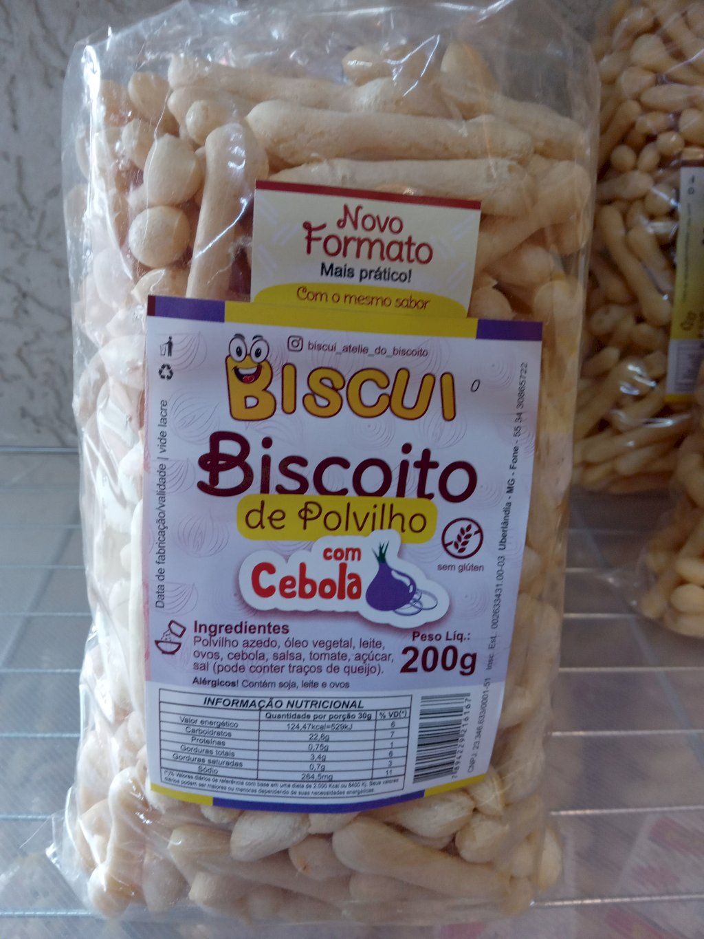 Biscoito de polvilho com cebola- Biscui