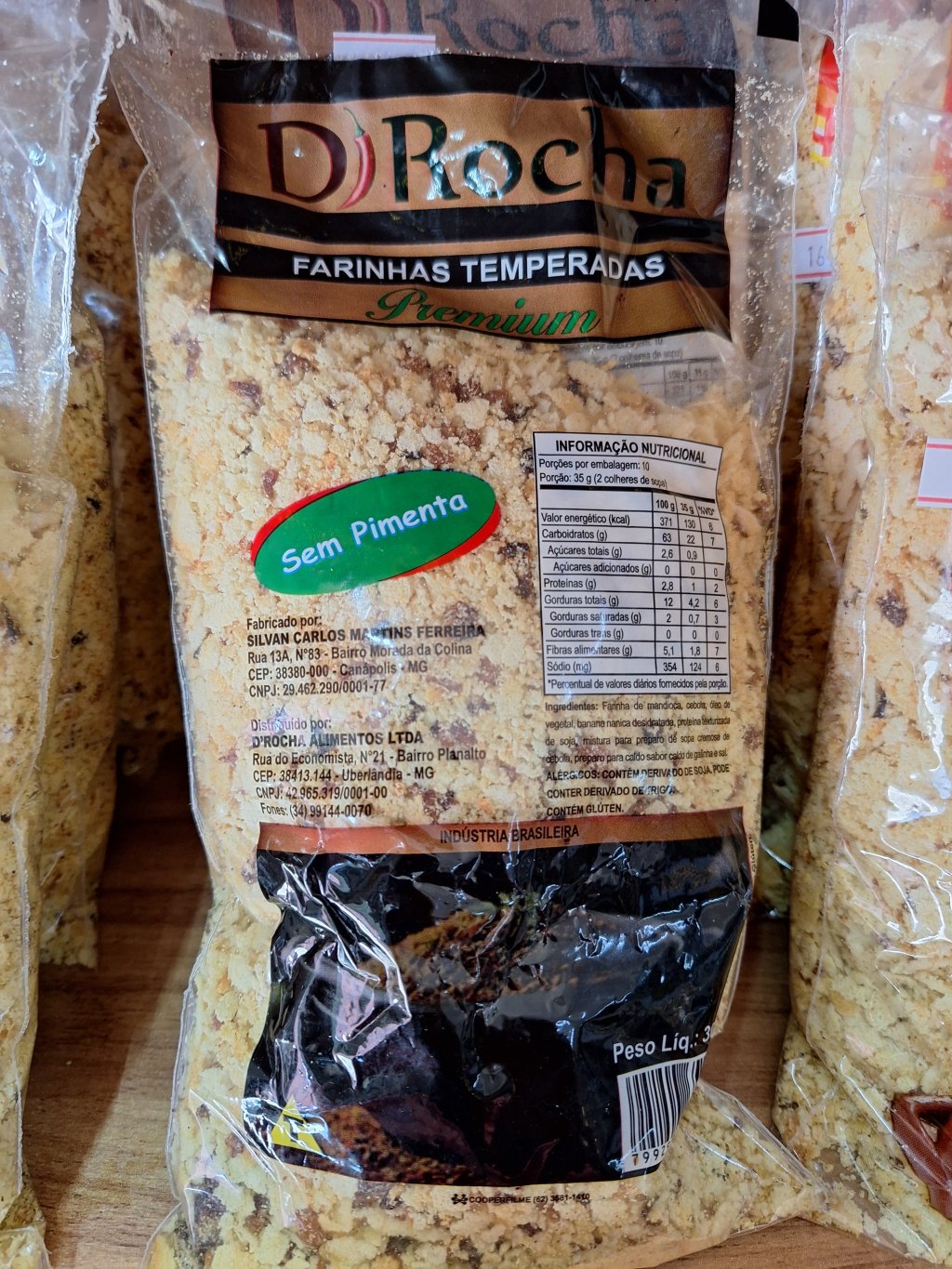 Farinha premium temperada sem pimenta D'ROCHA