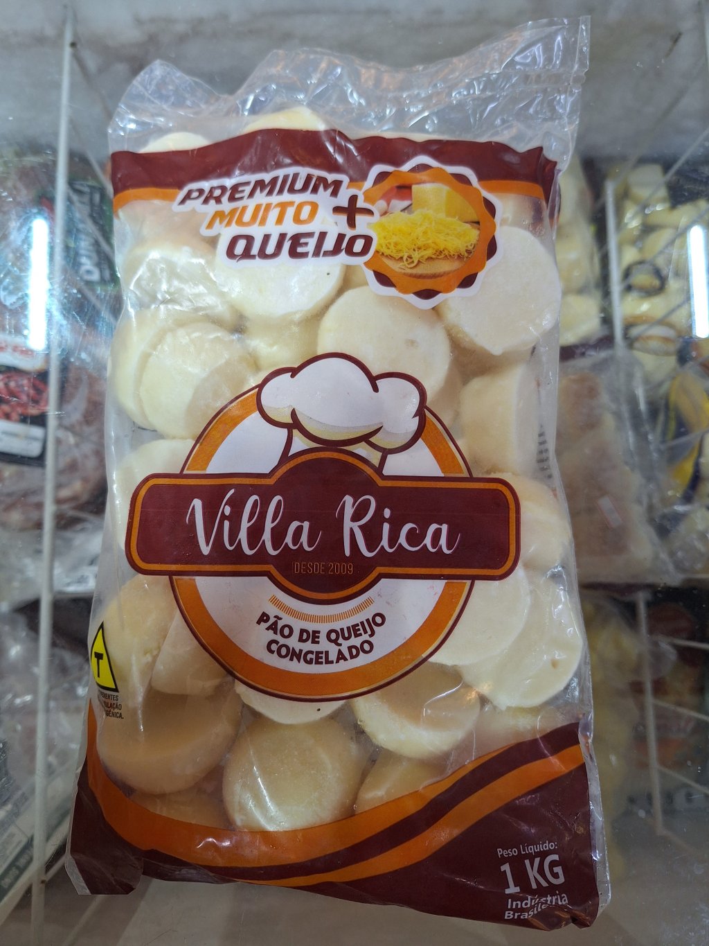 Pão de Queijo Congelado - Villa Rica 25 gramas