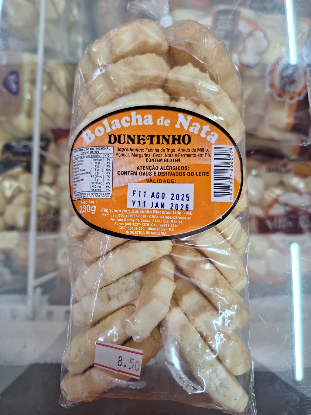 Bolacha de nata - dunetinho 230g