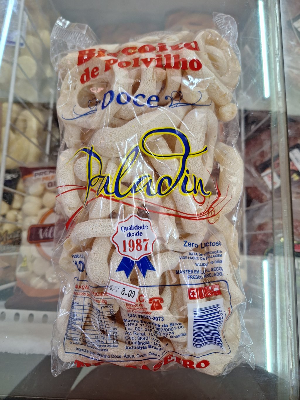 Biscoito de polvilho doce - paladin 120g