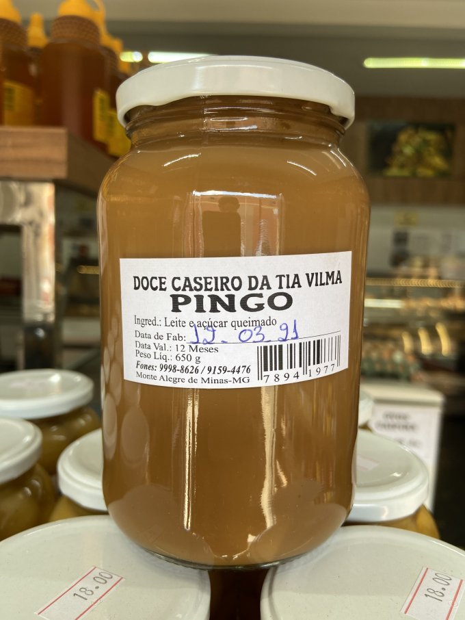 Doces de Pingo caseiro - Tia Vilma 