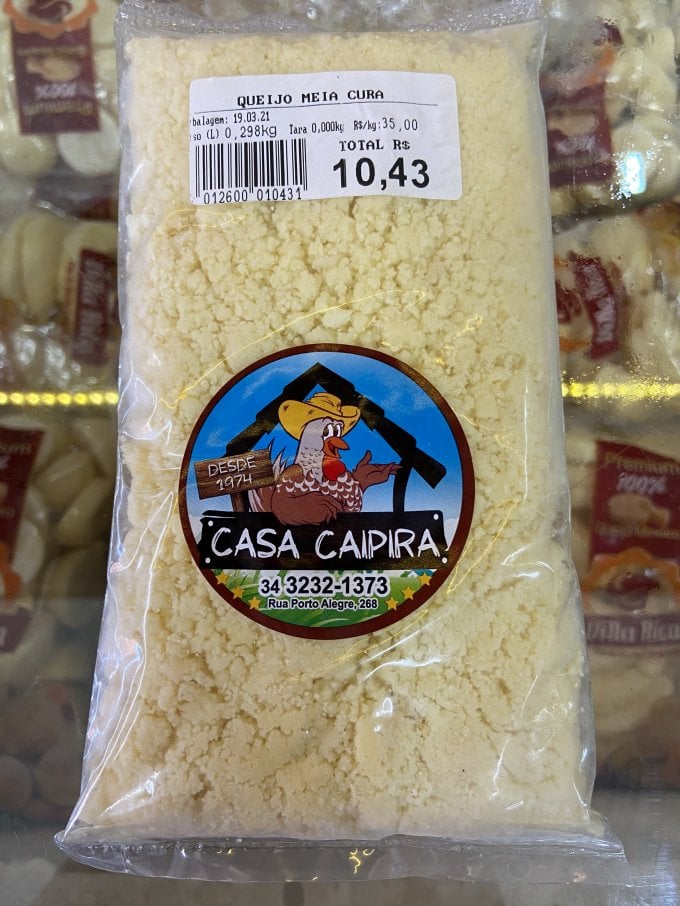 Queijo Meia Cura Ralado - Casa Caipira