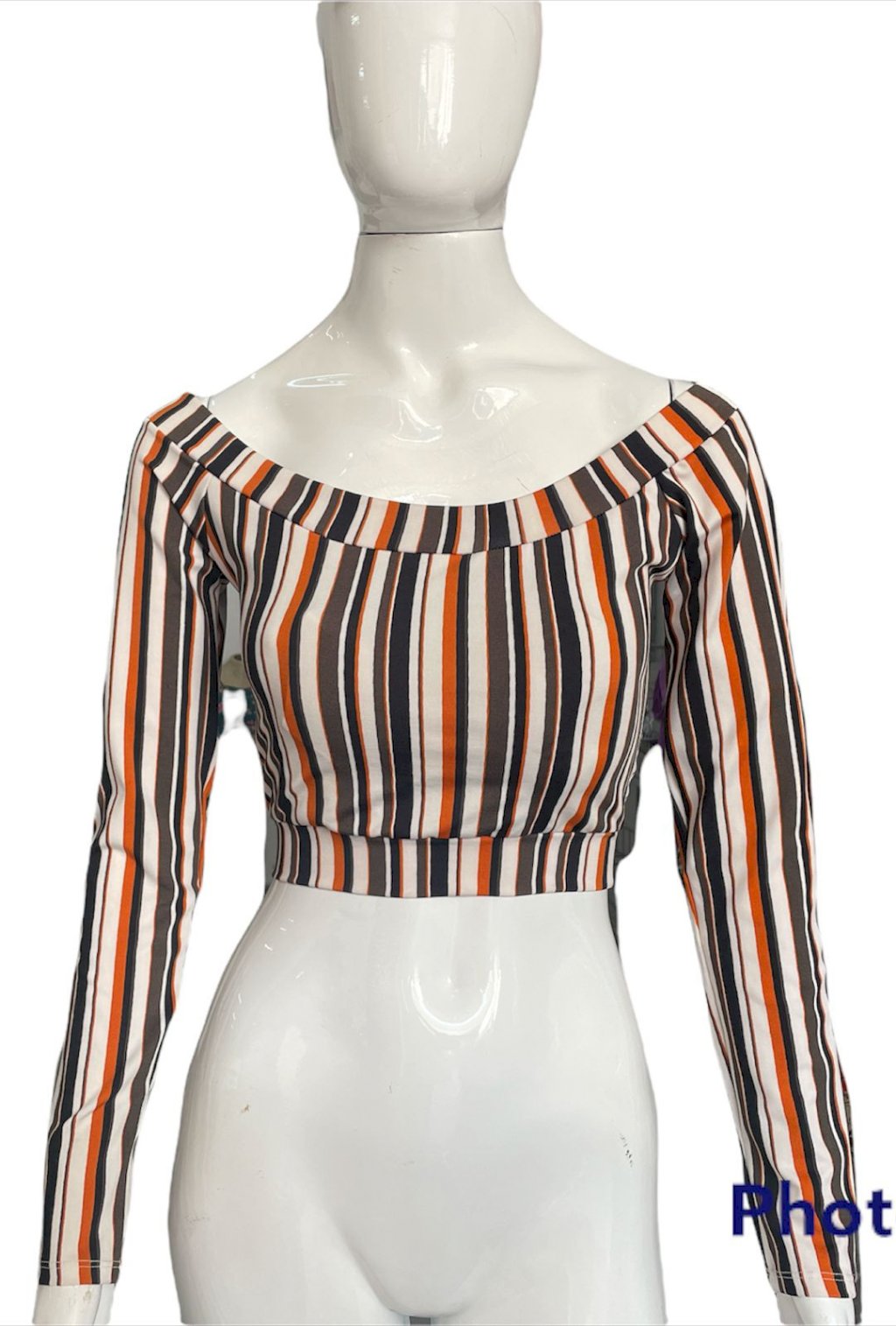 CROPPED DECOTE CANOA MANGA LONGA