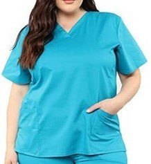 BLUSA PIJAMA CIRURGICO FEMININO PLUS SIZE  SCRUBS