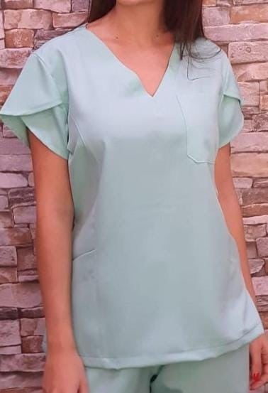 BLUSA PIJAMA CIRURGICO FEMININO  SCRUBS 3