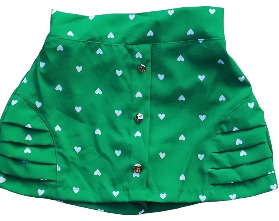 SHORTS SAIA INFANTIL COM PREGAS 2