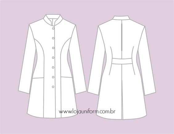 JALECO GOLA PADRE FEMININO