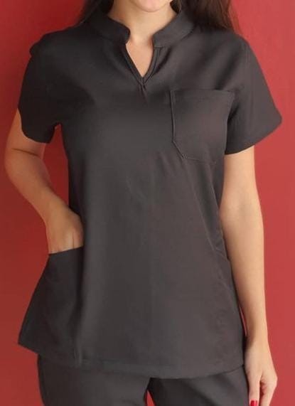 BLUSA PIJAMA CIRURGICO FEMININO COM RECORTE  SCRUBS