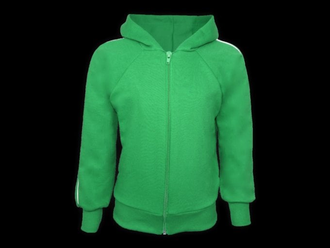 BLUSA MANGA RAGLAN INFANTIL COM GOLA E CAPUZ