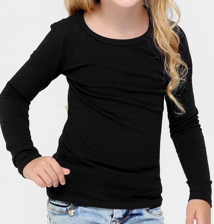 BLUSINHA MANGA LONGA INFANTIL