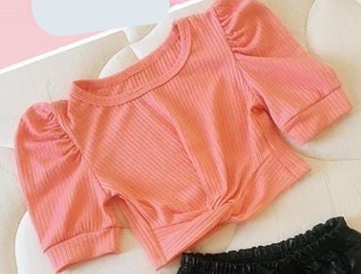 CROPPED NÓ MANGA PRINCESA