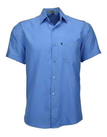 CAMISA SOCIAL MASCULINO COM MANGA CURTA E LONGA 