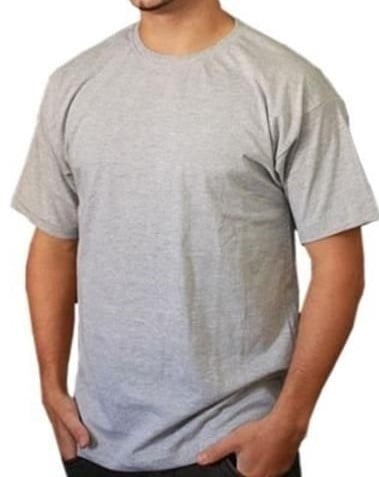 CAMISETA GOLA CARECA ADULTO COM MANGA CURTA E LONGA