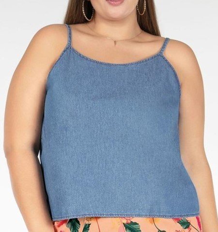 MODELAGEM REGATA ALÇA VIÉS PLUS SIZE
