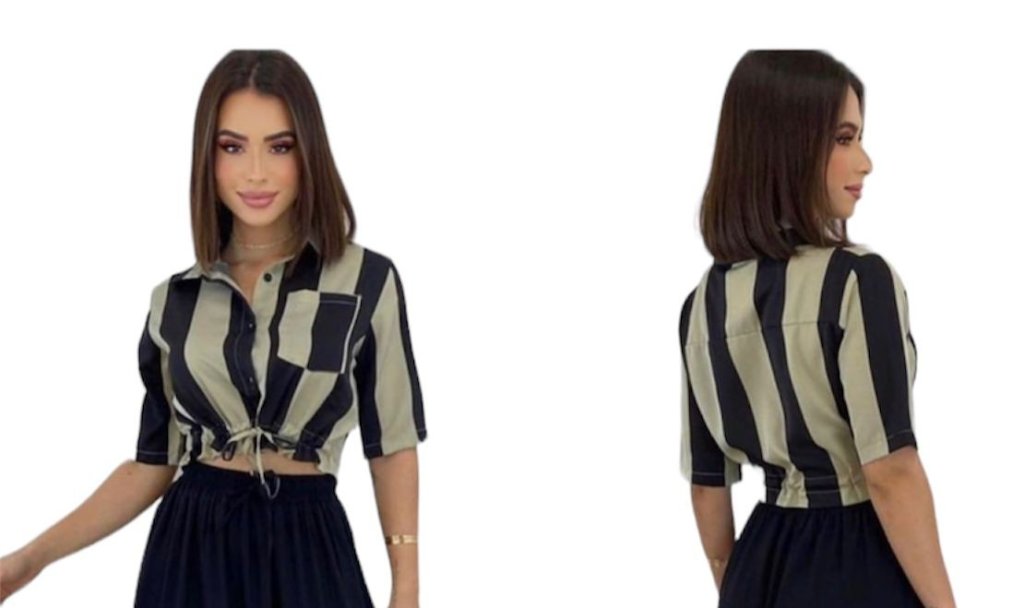 CROPPED CAMISA 