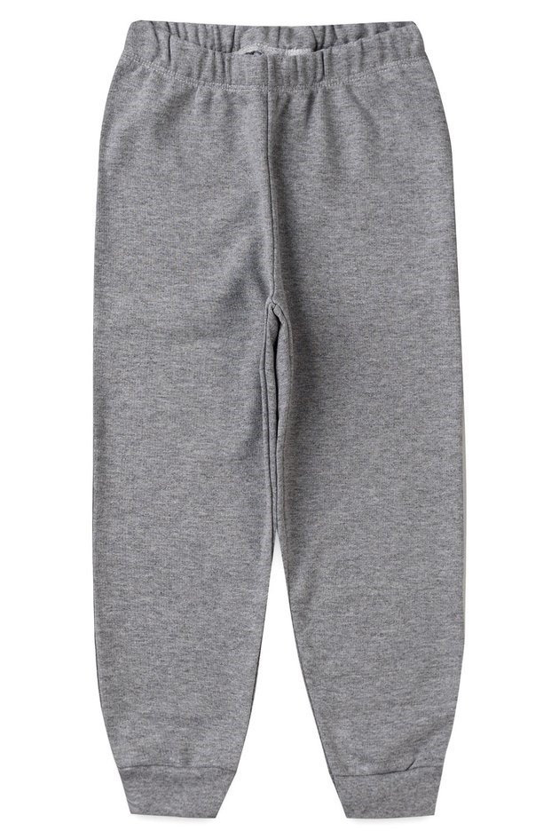 MODELAGEM CALÇA MOLETOM SEM COSTURA LATERAL COM ELASTICO REBATIDO INFANTIL 