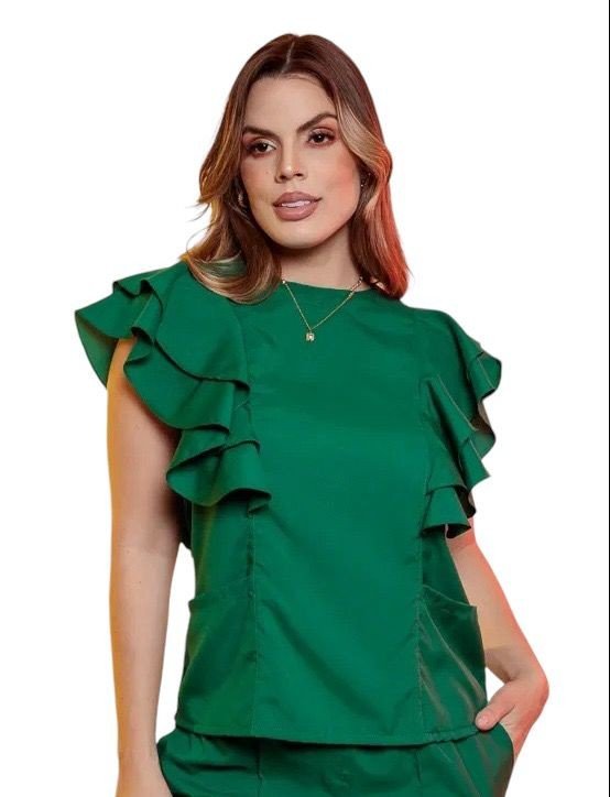 MOLDE  BLUSA PIJAMA CIRURGICO SCRUBS FEMININO 9