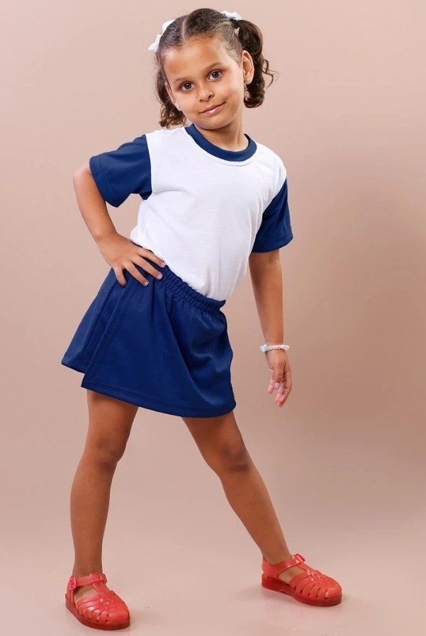 SHORTS SAIA TODO ELÁSTICO INFANTIL 