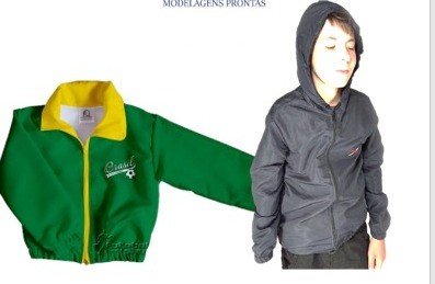 BLUSA TACTEL INFANTIL COM GOLA E CAPUZ