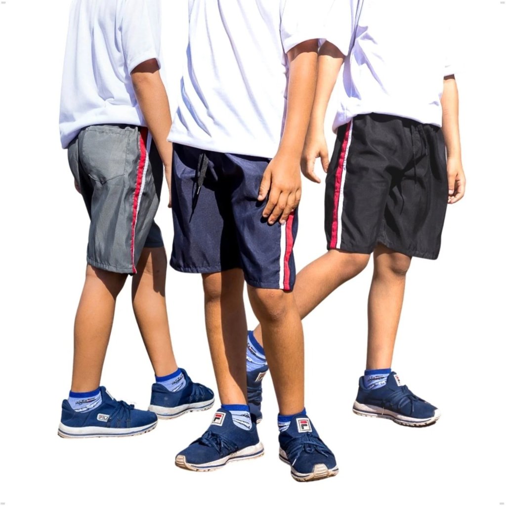 BERMUDA COM ELÁSTICO REBATIDO INFANTIL 2