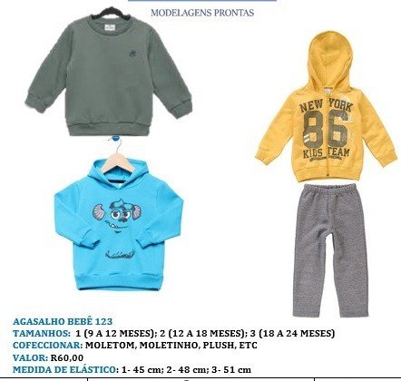 CONJUNTO MOLETOM BEBÊ 123