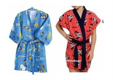 ROBE/ROUPÃO COM MANGA JAPONESA E MANGA LONGA INFANTIL