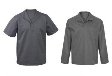 JALECO GOLA ITALIANA COM MANGA CURTA E LONGA