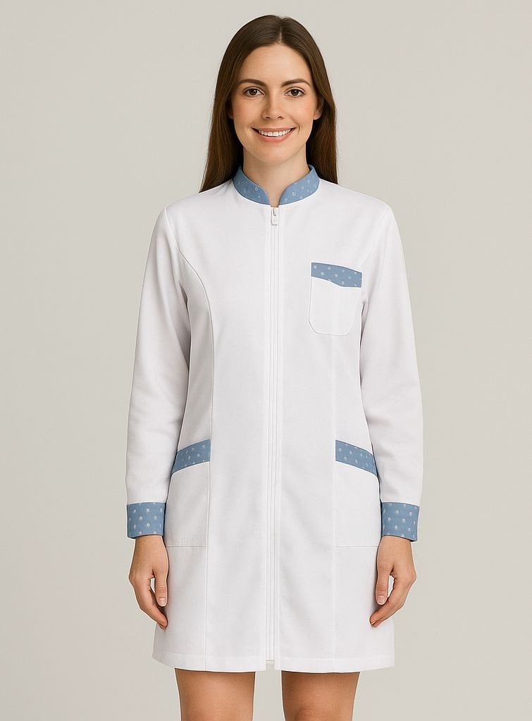 Jaleco gola padre feminino 3