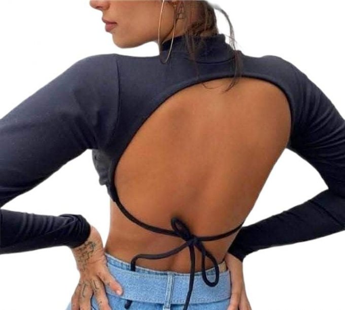 CROPPED TUMBL MANGA LONGA