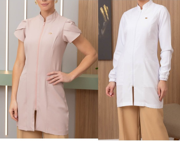 MOLDE JALECO GOLA PADRE FEMININO MANGA TULIPA  E MANGA LONGA