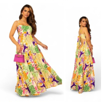 MODELAGEM VESTIDO LONGO ALÇA TRÊS MARIAS FARM