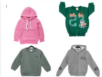 BLUSA MOLETOM FECHADO/ZÍPER COM CAPUZ E GOLA INFANTIL