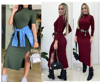 MODELAGEM VESTIDO MID GOLA ALTA