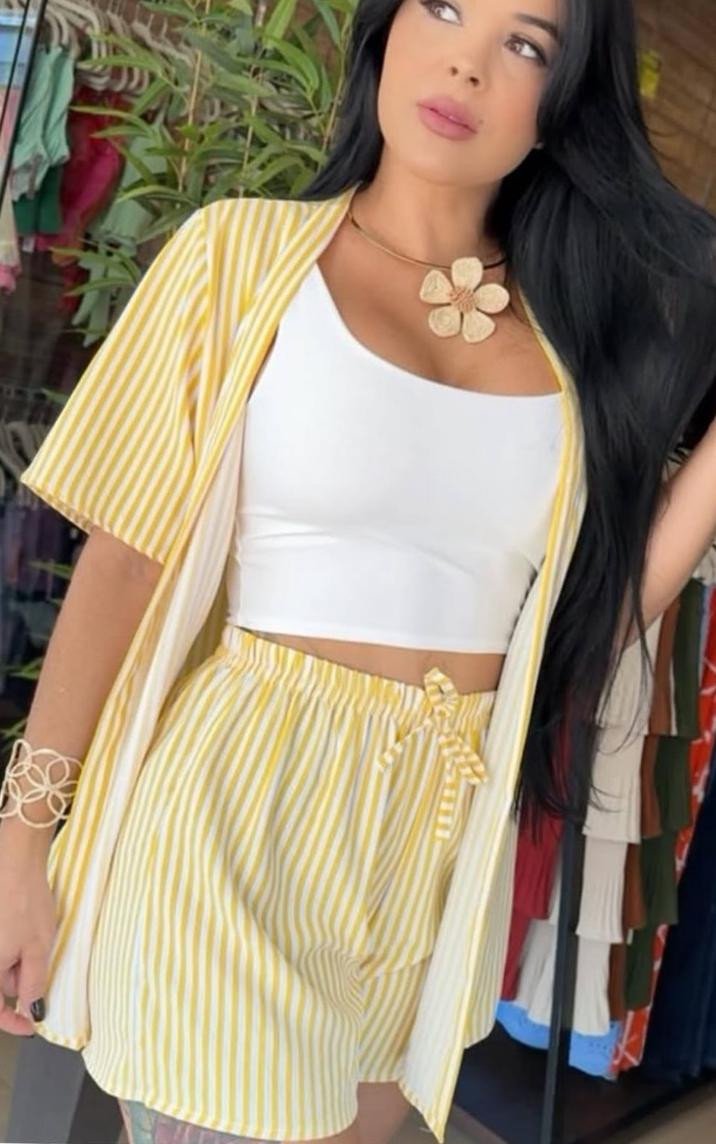 MODELAGEM CONJUNTO KIMONO+SHORTS 