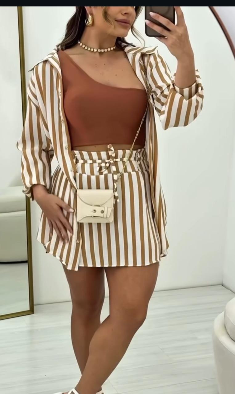 MODELAGEM CONJUNTO CAMISA+SHORTS SAIA 