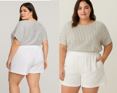 MODELAGEM SHORTS VERÃO PLUS SIZE