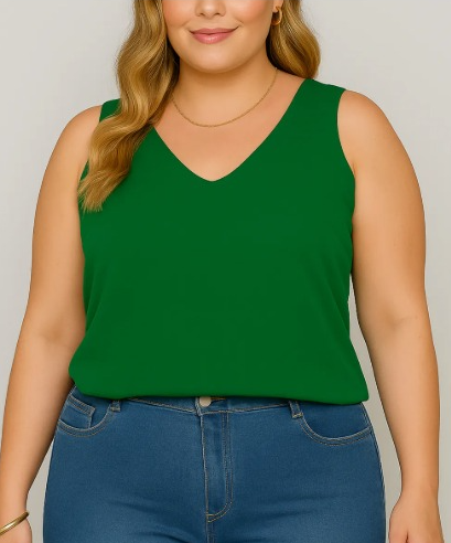 MODELAGEM REGATA DECOTE V PLUS SIZE