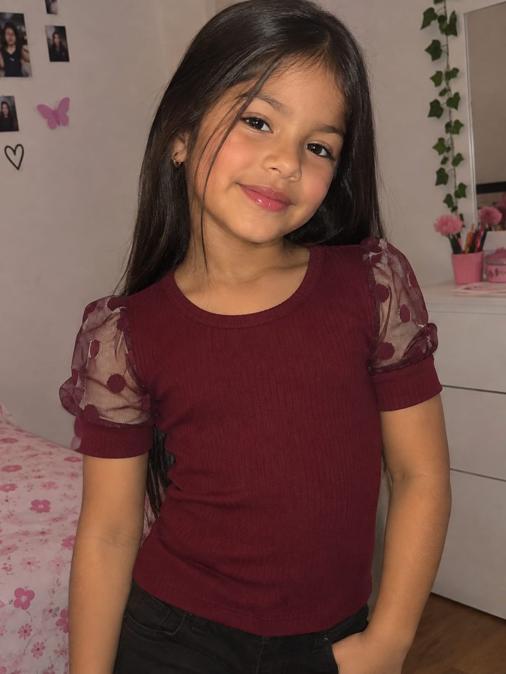 MODELAGEM BLUSINHA MANGA PRINCESA INFANTIL