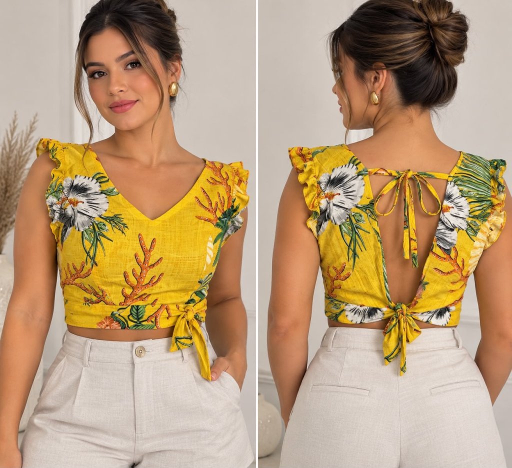 MOLDE CROPPED DECOTE V AMARRAÇÃO
