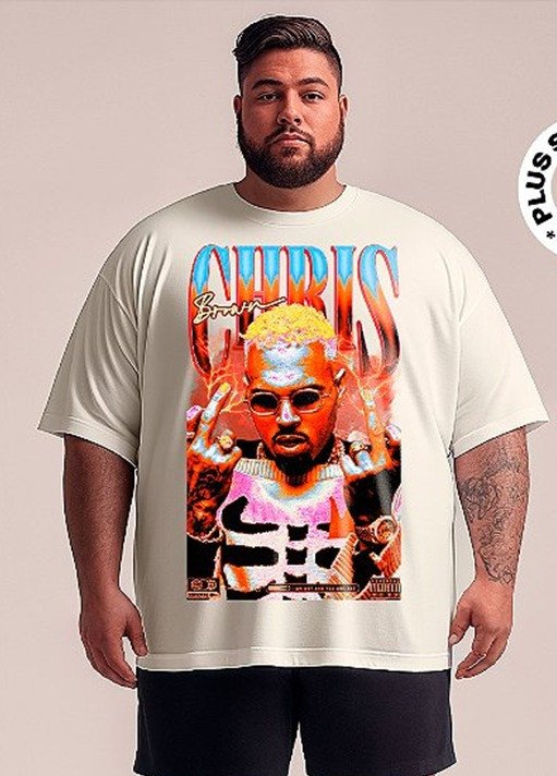 MOLDE CAMISETA OVESIZED PLUS SIZE 