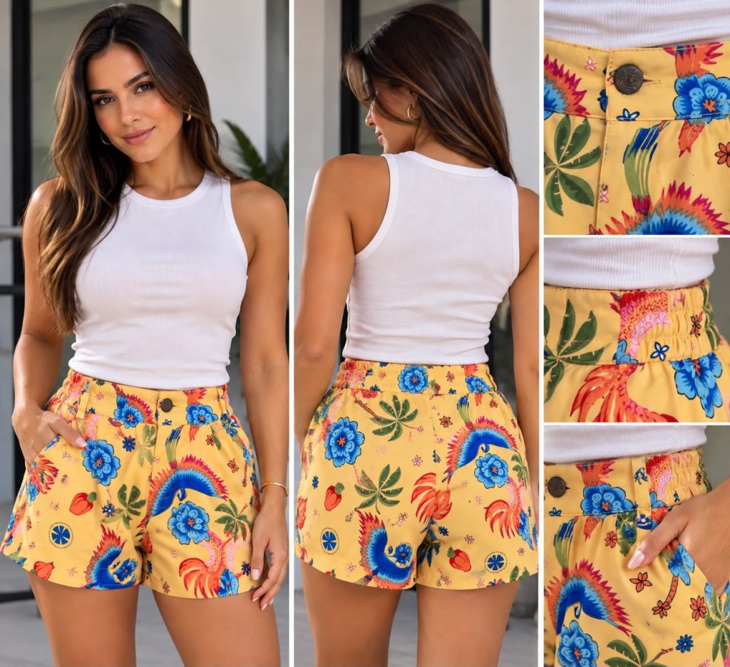 MOLDE SHORTS MEIO CÓS MEIO ELÁSTICO 2