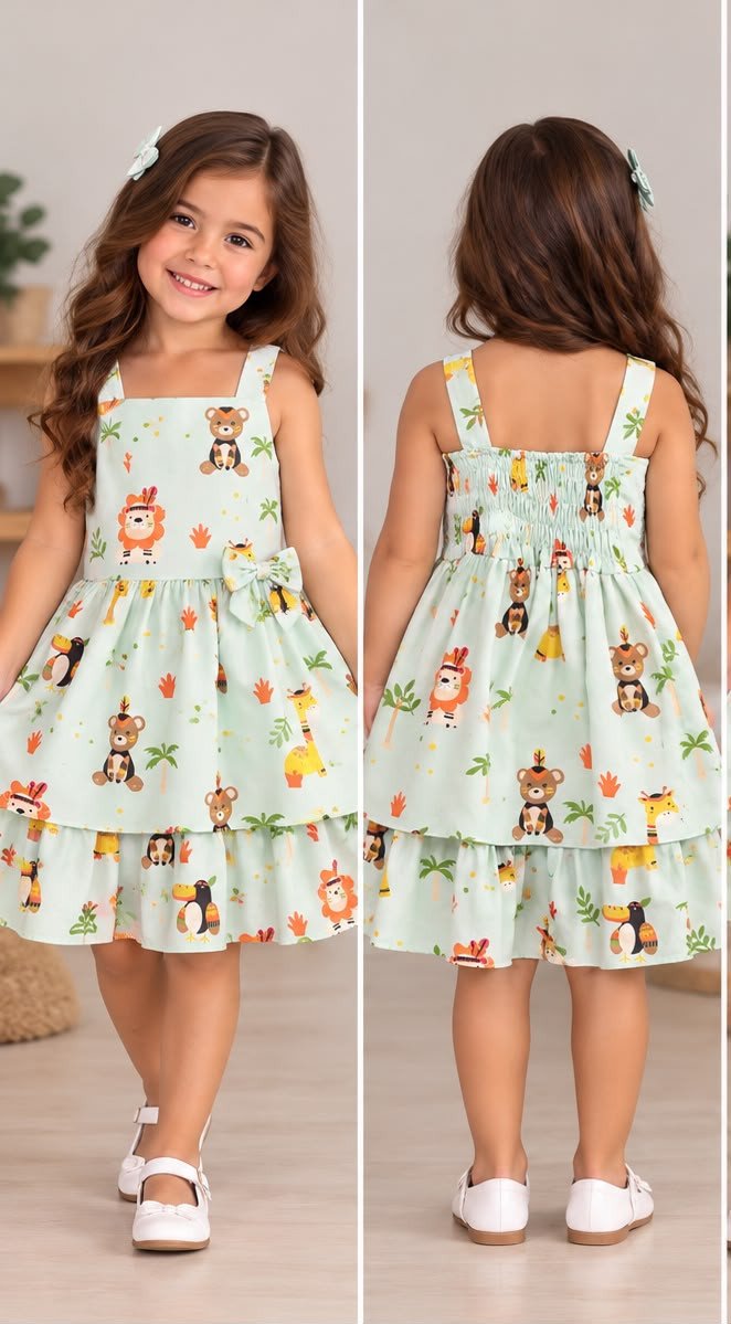 MOLDE VESTIDO INFANTIL PRINCESA 14