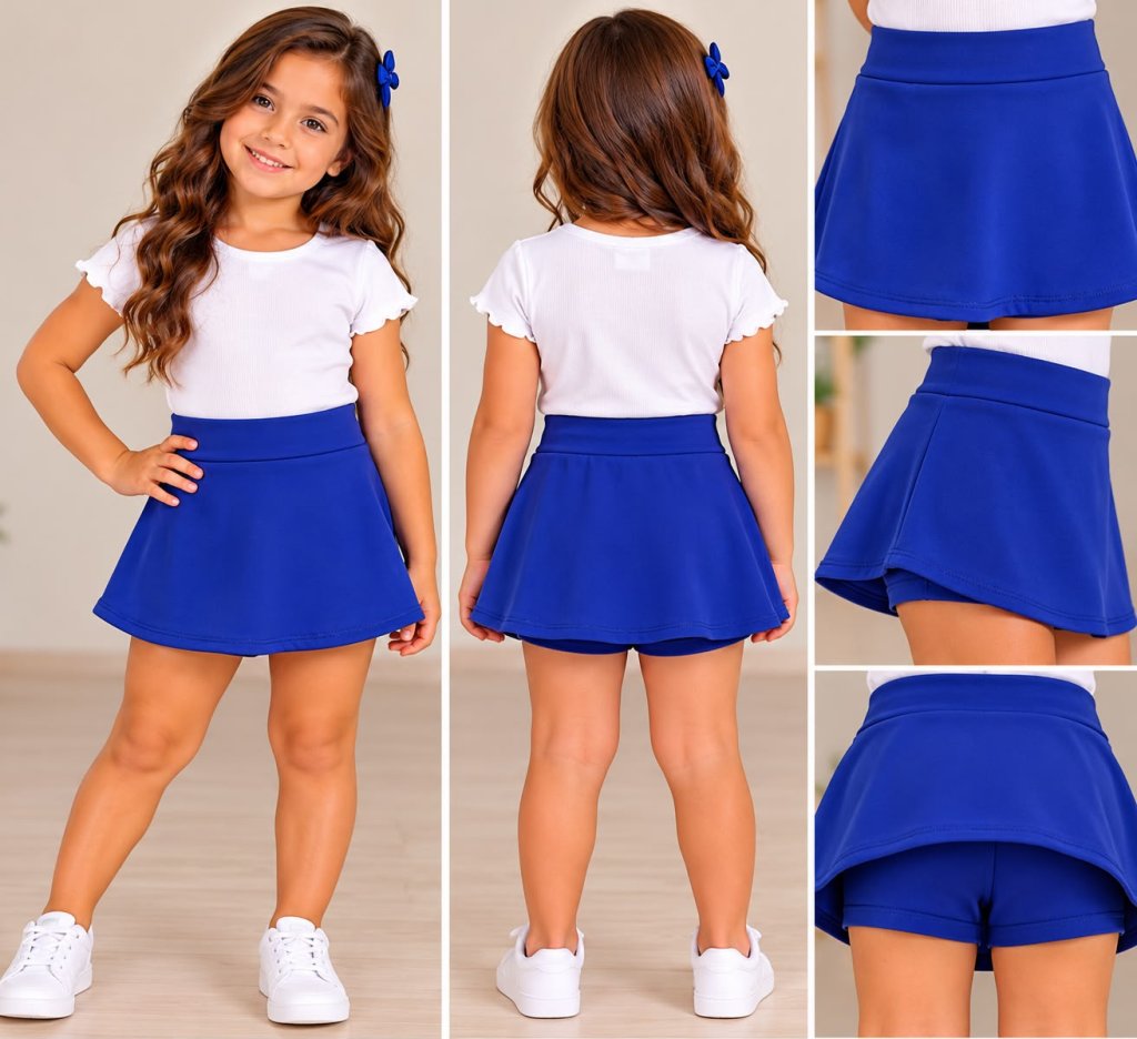SHORTS SAIA TOTAL (FRENTE E COSTA)  INFANTIL