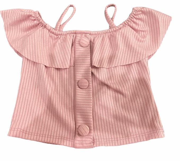 CROPPED CIGANA COM BABADO INFANTIL 2