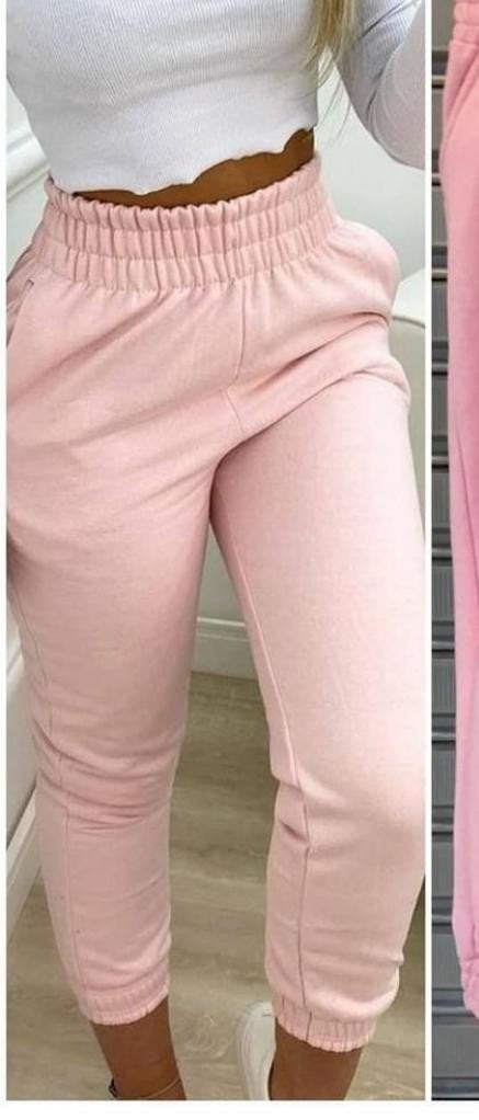 MODELAGEM CALÇA MOLETOM FEMININO COM ELÁSTICO REBATIDO