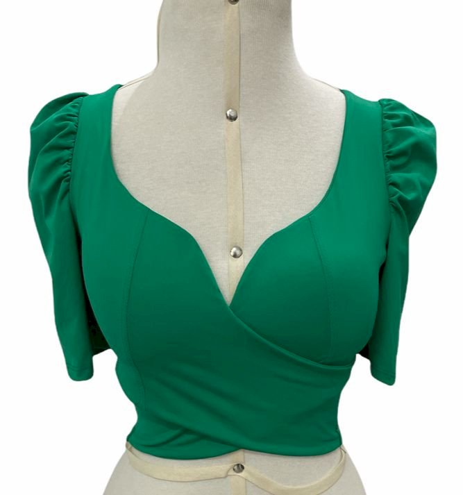 CROPPED TRANÇADO MANGA PRINCESA 