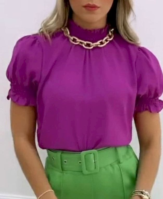 BLUSA GOLA ALTA LASTEC