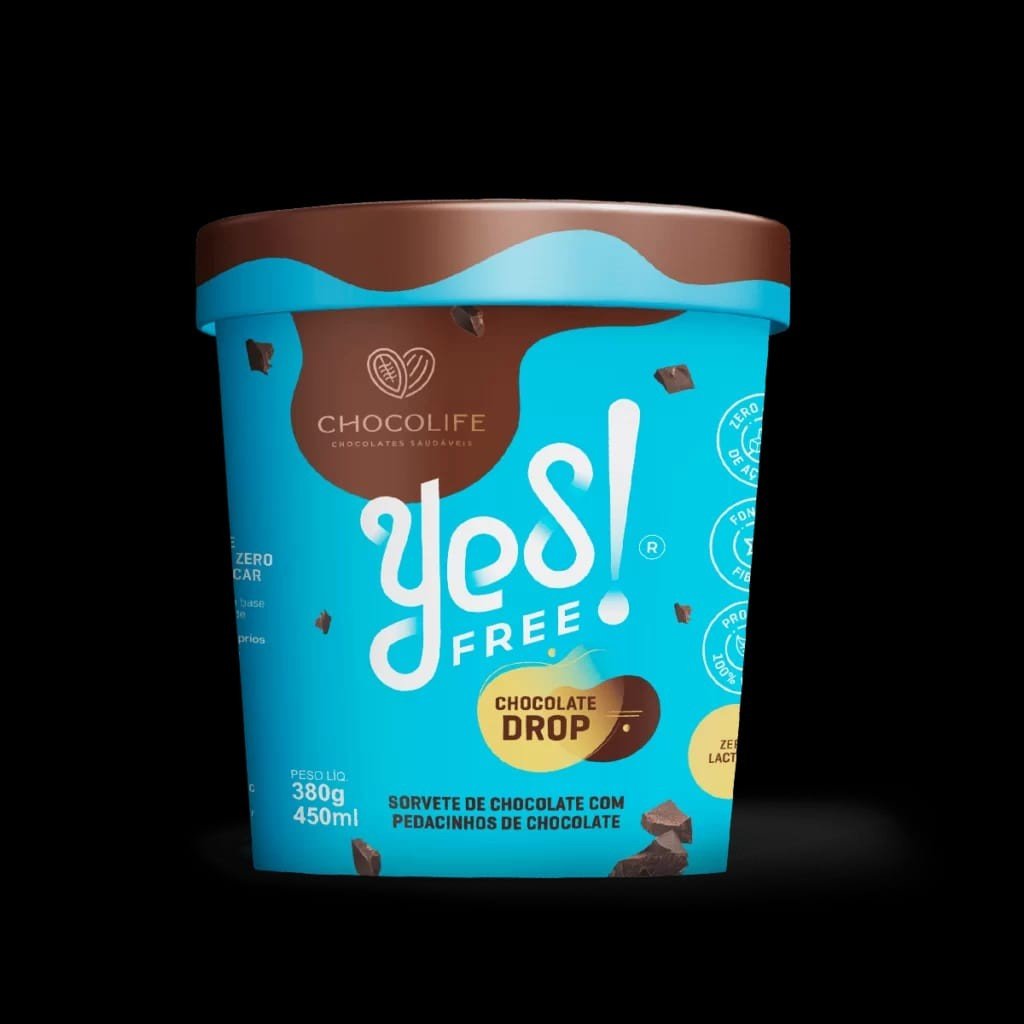 Potão de sorvete chocolate